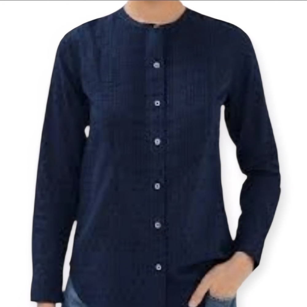 Charter Club Dark Blue Casual Button Down Shirt